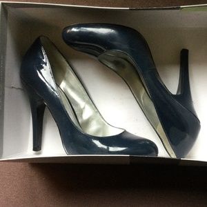 Navy Patent Leather Pumps